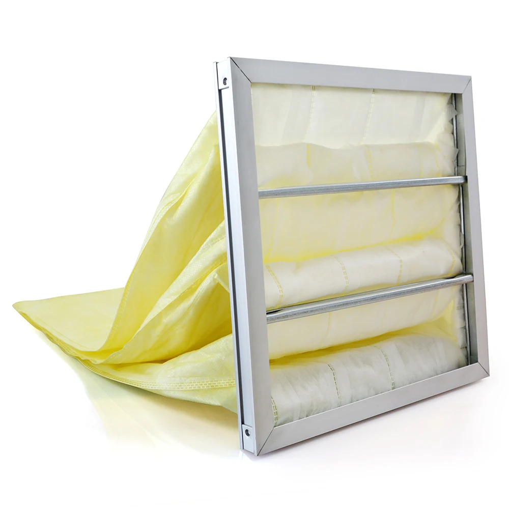 Fiberglass Pocket Air Filter High Quality Dust Collector Bag Filter air conditioning pocket filter media roll for ahu