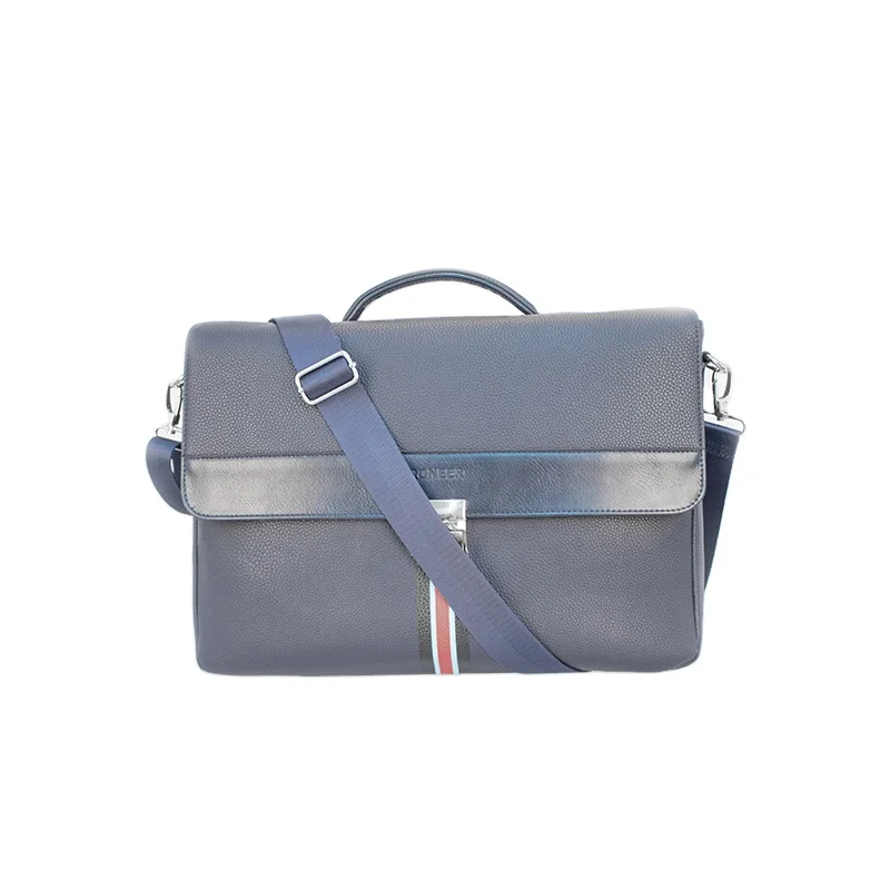 Roneer Custom Mens PU Leather Office Bags Business Lawyer Executive Laptop Briefcase Bag Portfolio With Laptop Interlayer