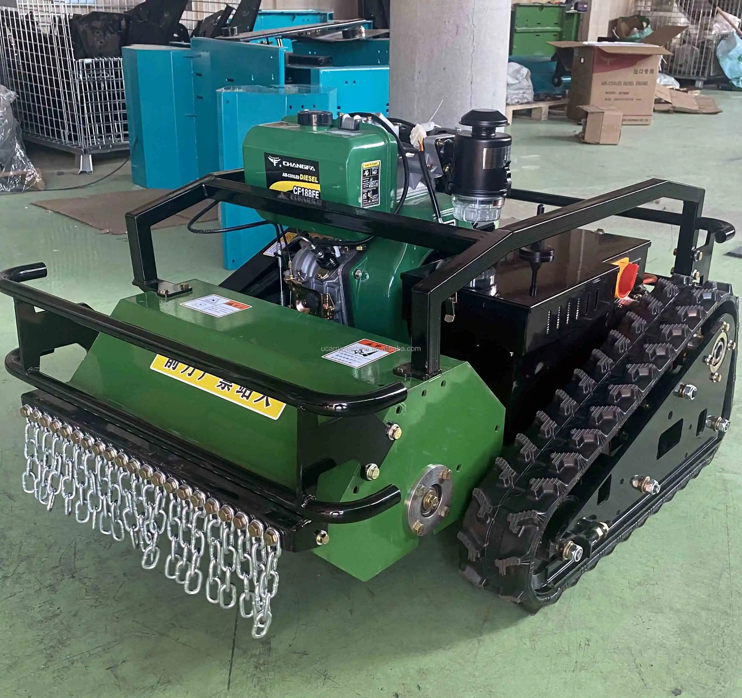Free Shipping 24V ATV Farm Machine Upgraded 4-Stroke Industrial Diesel Flail Mower Self-Propelled Lawnmower Cordless Cutting