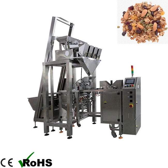  Топ Y машина автоматическая 500 г 1кг 2кг 5кг Muesli гранола Doypack упаковочная с линейным