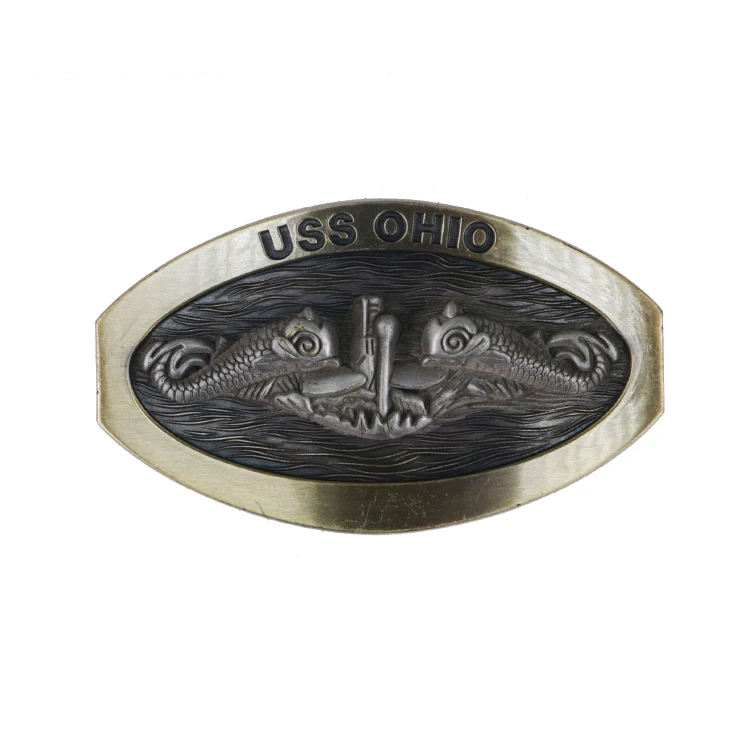 38Mm Antique Copper Brass Belt Buckle Custom Logo Cowboy Belt Buckle For Men