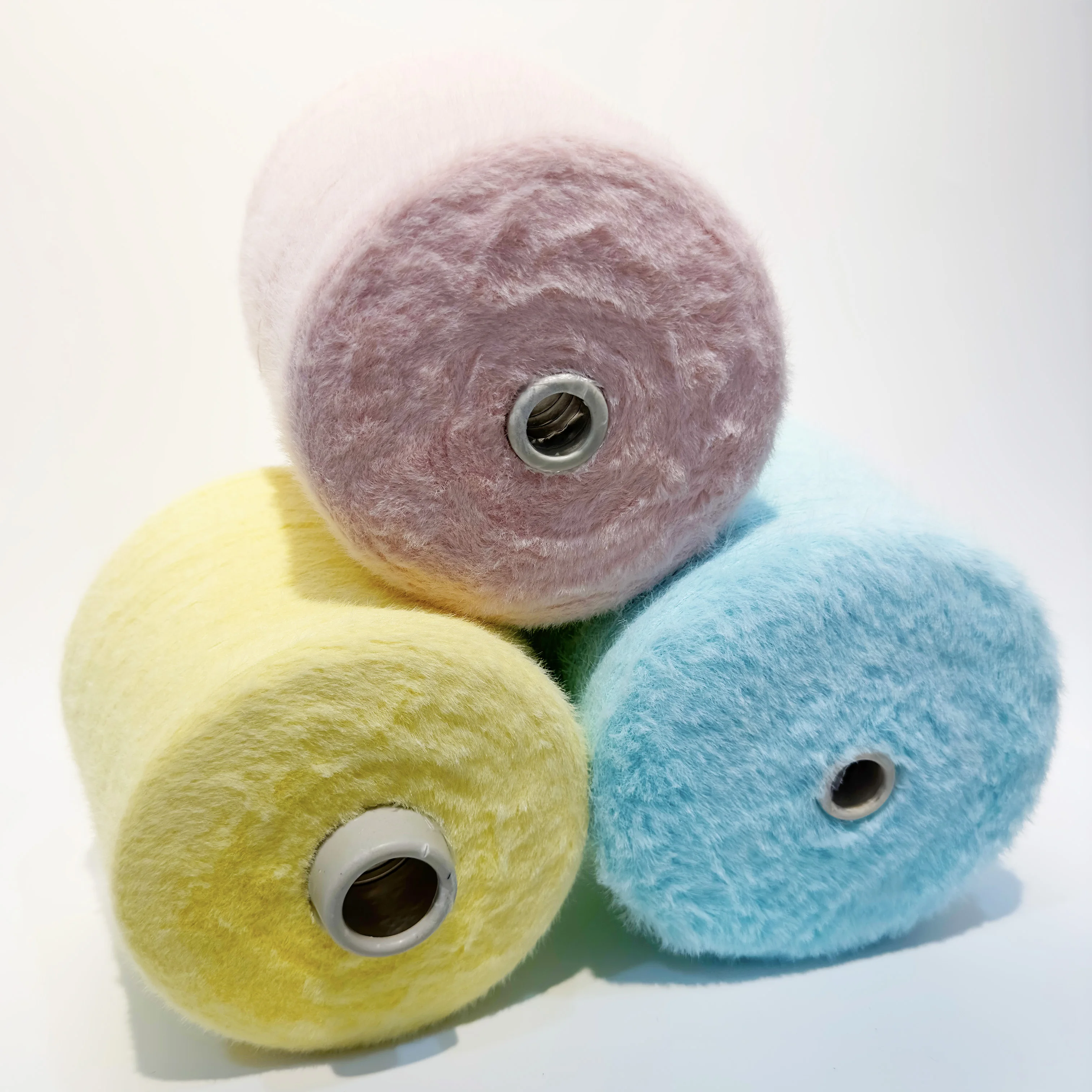 Imitate Rabbit cat Hair mink feather yarns fancy polyester yarn for knit sweater