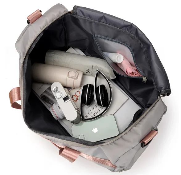 Gym bag ladies large-capacity storage bag yoga swimming travel bag portable diagonal short-distance travel 2022