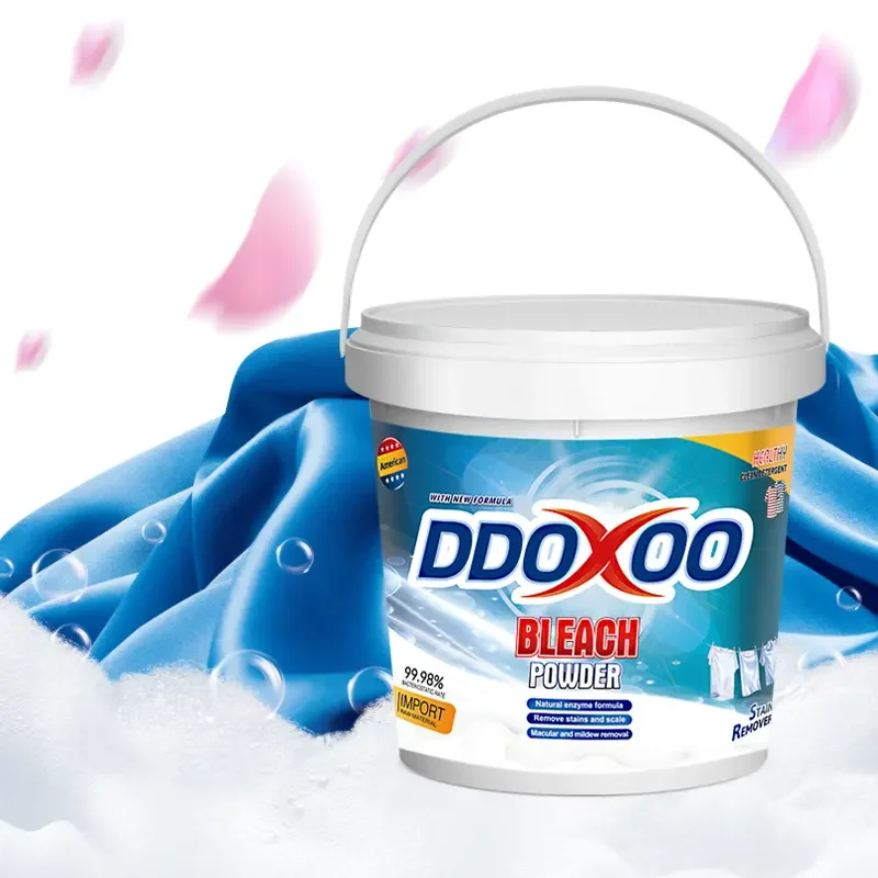 2023 New Bleach Agent Laundry Detergent Color Bleaching Powder for Clothes Retain Fragrance Stains Remover Factory Direct 800g