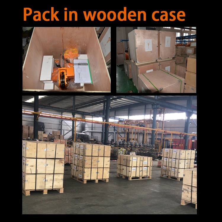 
China high performance 2t 3t 10 ton lifting electric chain hoist with motorized trolley 