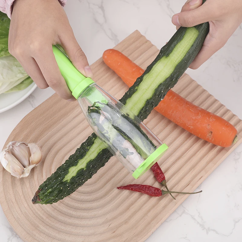 New Arrival Fruit Vegetable Tools Stainless Steel Custom Logo Fruit Peeler Vegetable Peeler With Container