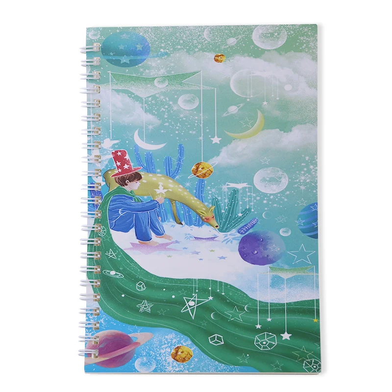 2021 cute 3d cartoon design hard cover diary notebook for student