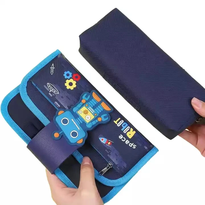 Cartoon Stationery Detachable Penbag Separate Pencil Case School pouches 2 in 1