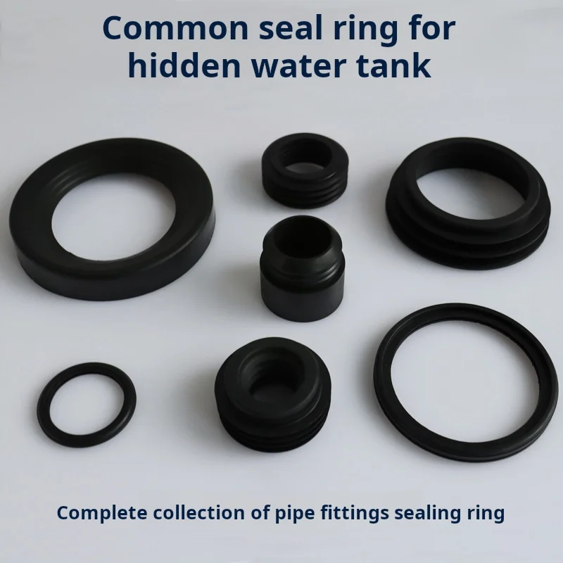 Toilet Hidden Tank Seal Rubber Bowl Gasket Sealing Ring Wall Drain Flushing Pipe Rubber Gasket Fittings