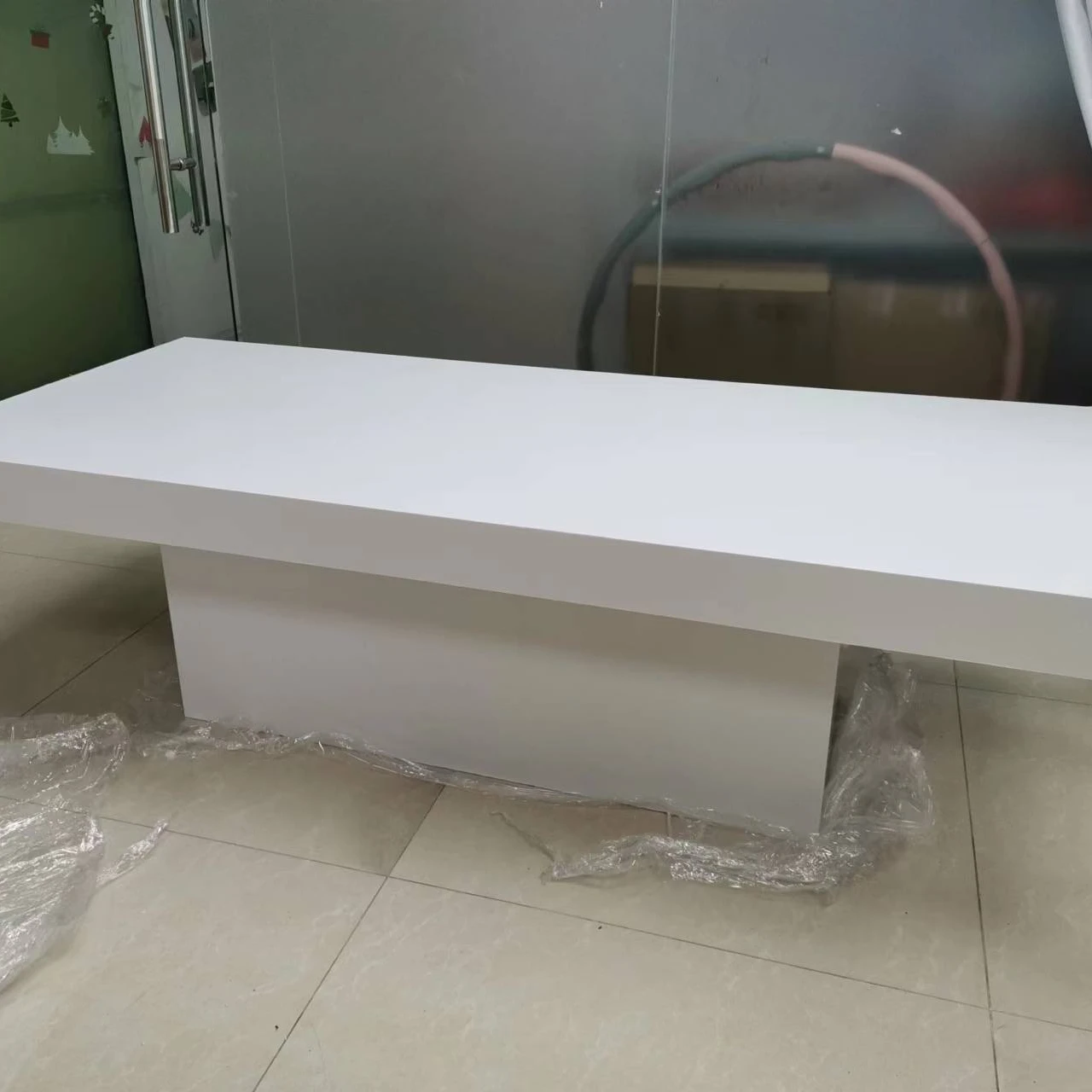 Kids rectangular white PVC table for party weeding and events Home Furniture Events for Hotels & Homes party children tables