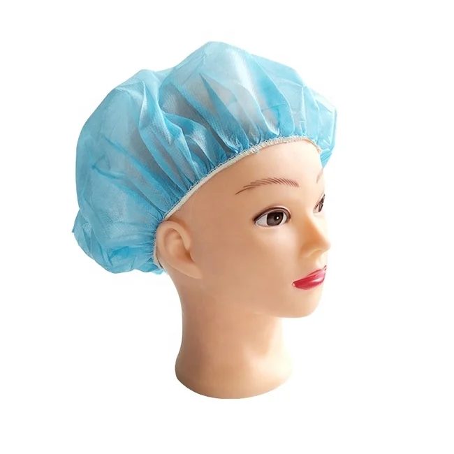 
Bouffant Cap Nurse Surgical Non Woven Disposable 30GSM PP Hair Cover for Medical 