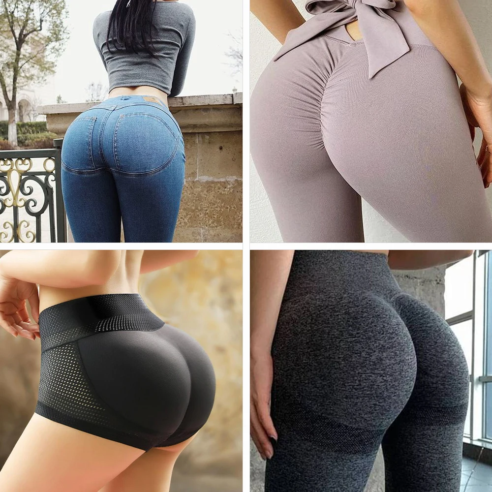 Big waist large bumbum push up shapewear butt lift underwear silicone hip buttock enhancer pants for women silicone panties