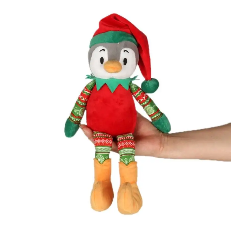 2024 New Custom Christmas Plush Dolls Santa Claus Snowman Elk Penguin Christmas Soft Toy For Xmas Gifts