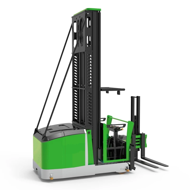 Electric very narrow aisle VNA forklift man up turret forklift with capacity 1.5t lift height15 m