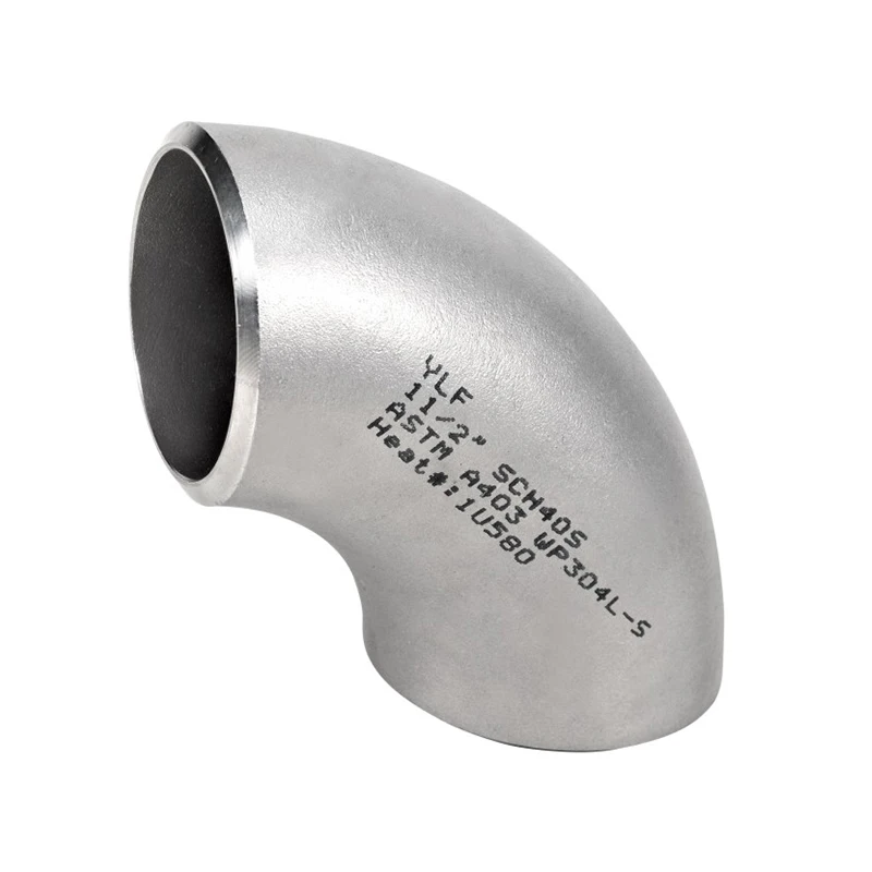 China Made Household pipe fittings Stainless Steel Sanitary 90/180 degree pipe Elbow