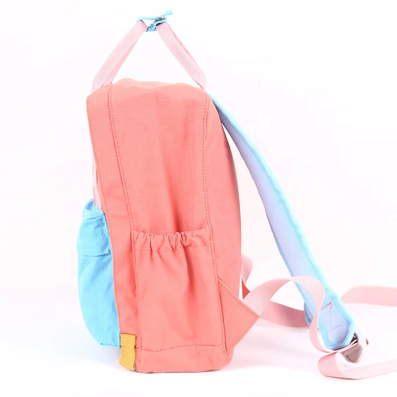 CHANGRONG Custom color block girl school backpack bag for travel