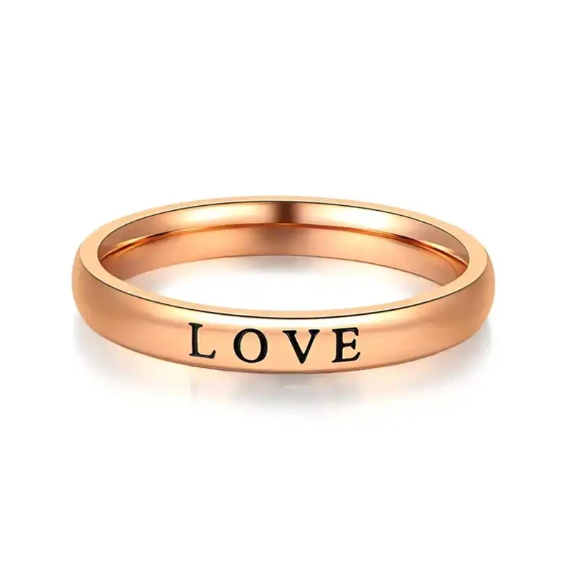 Good-Looking Delicate Fashion Casual Love Hope Faith Custom Rings for Women and Men