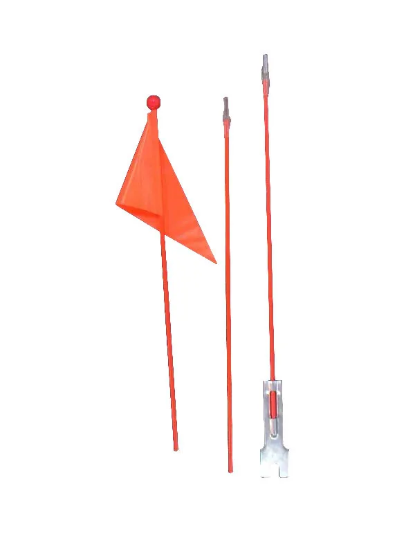 High Visibility Vinyl PVC Polyester Bicycle Safety Flag with Bike Axle Mount