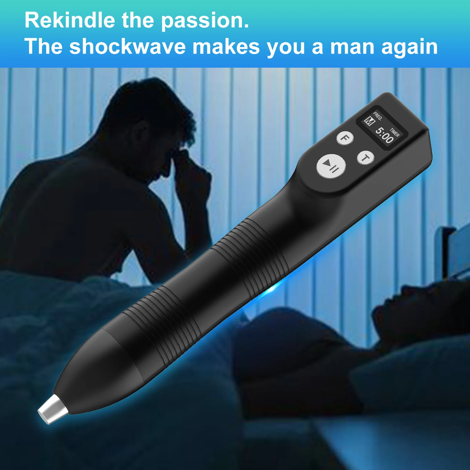 Suyzeko Handheld Shock Wave Therapy Device Professional ESWT Focused Shock Wave Pain Relief Physical Therapy Device