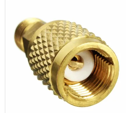 Rigid R410a adapter with decompressor and valve/high quality brass r410a refrigerant adapter