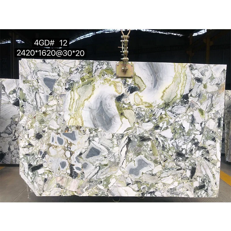 Cold Emerald Beautiful Jade Light Green Tile Marble for Villa Interior Design