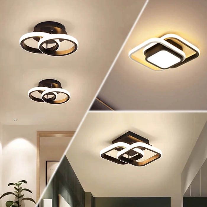 Modern home hotel living room decoration Acrylic led square ceiling lights fixtures