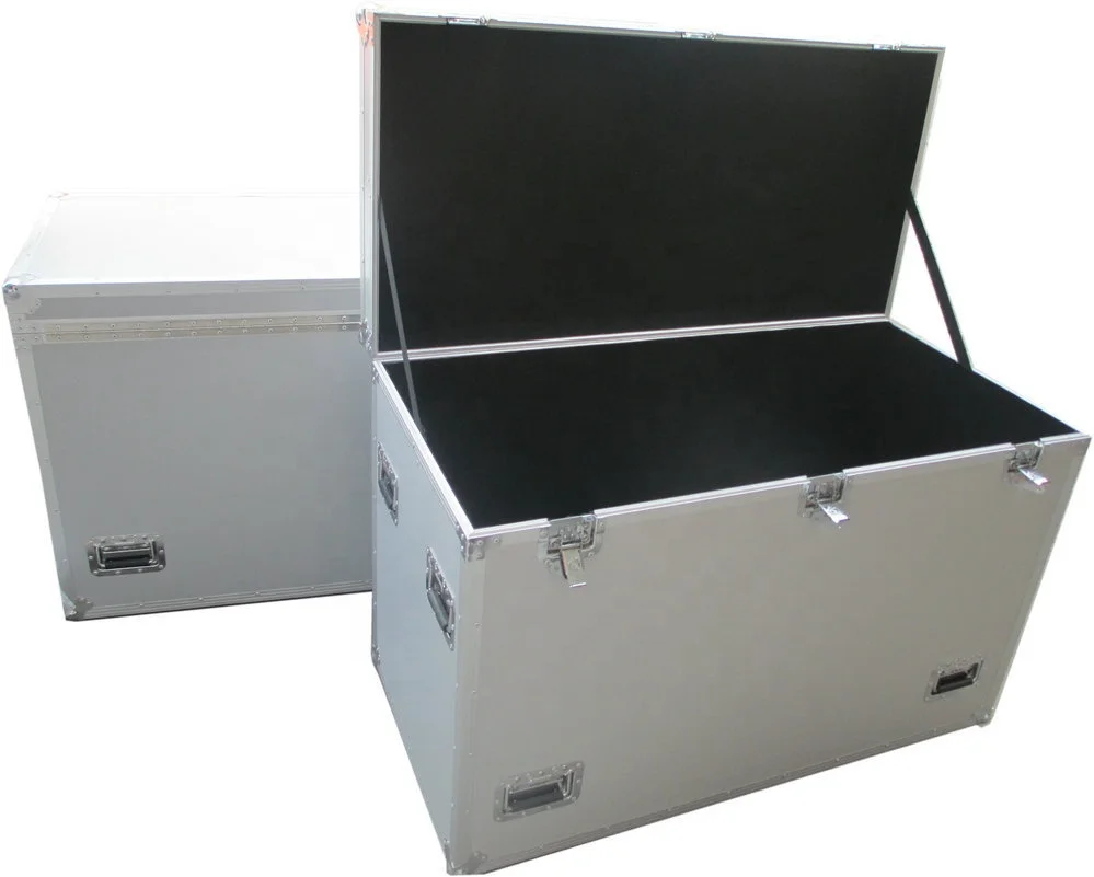 Aluminum Flight Case For Fair Production Display And Transport With Wheels And Butterfly Locs