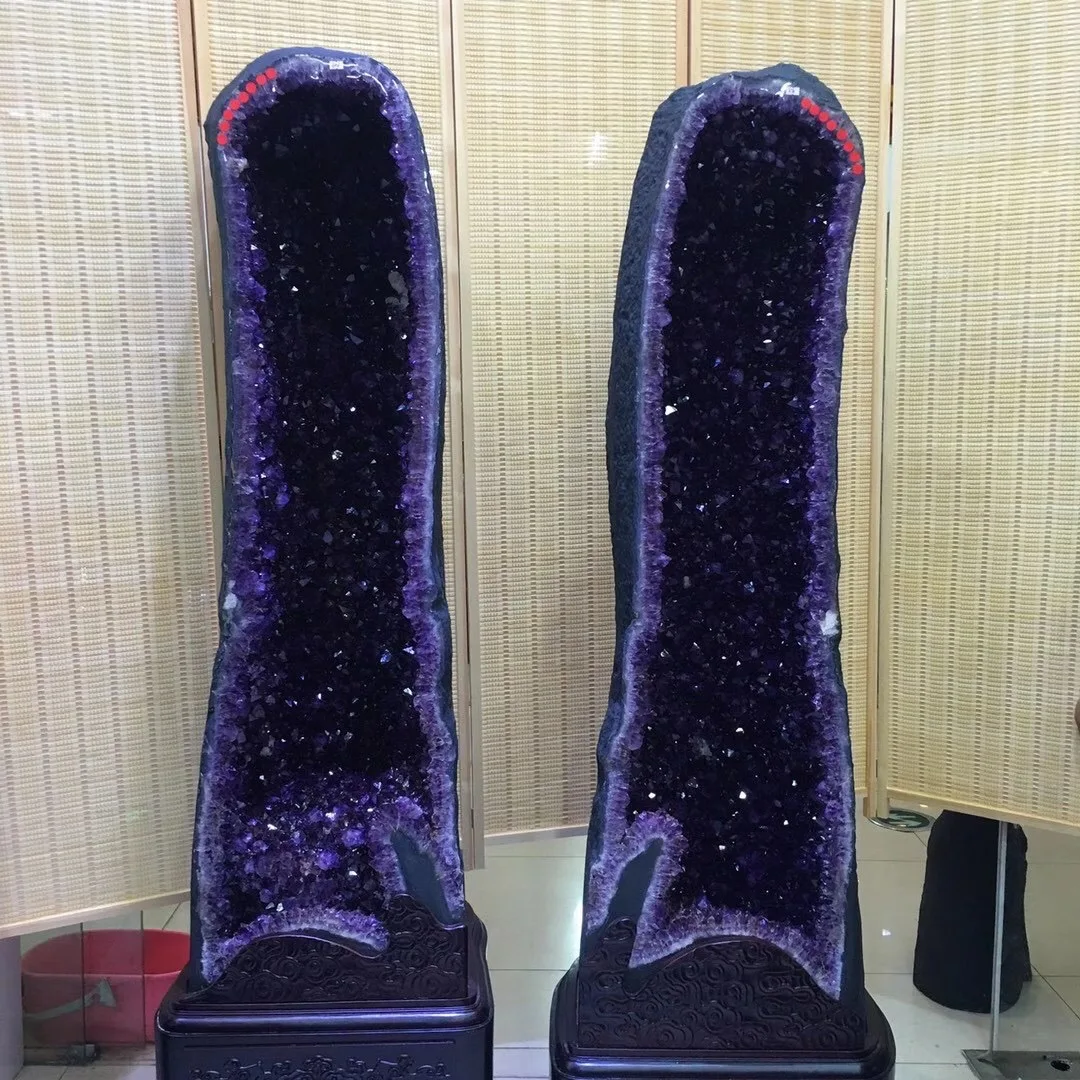 
wholesale crystals amethyst geode ring amethyst natural amethyst crystal for feng shui 