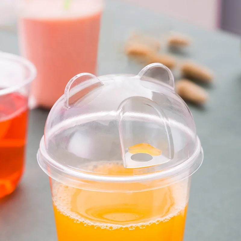Green Treausre MY Custom printed disposable clear 12oz 16oz 22oz pp cup U shape fruit milk boba bubble tea plastic cup