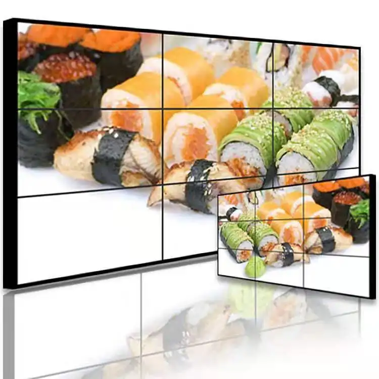 Factory Promotional Price 55inch 3.5mm Ultra Narrow Bezel CCTV Video Wall 2X2 2X3 3x3 3D Slim Monitor Seamless LCD Video Wall