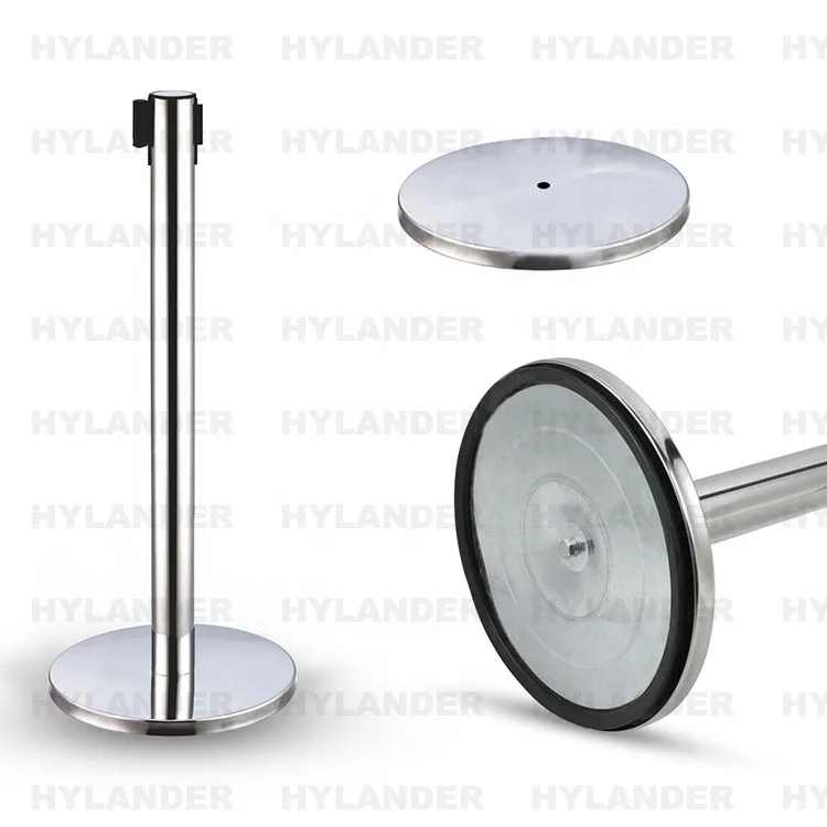 Security Metal Queue Line Retractable Crowd Control Belt Barriers for Bank Airport