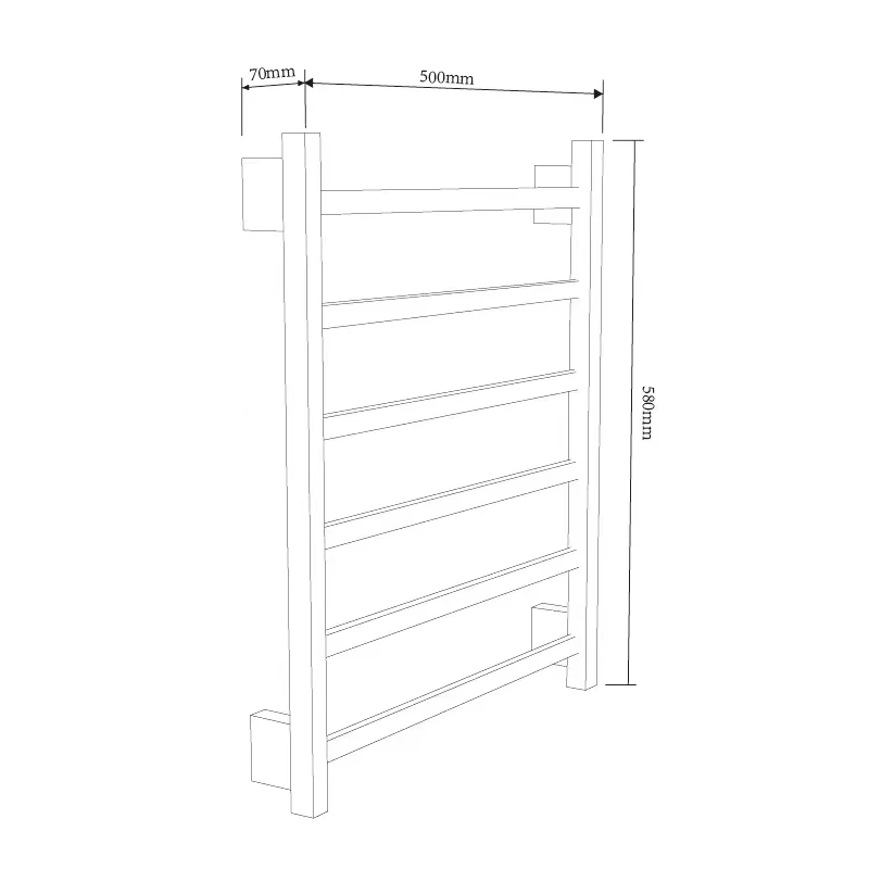 Factory Price Warm Radiator Towel Holder Stainless Steel Bathroom Towel Holder Steel Heated Warmer Electric Towel Rack