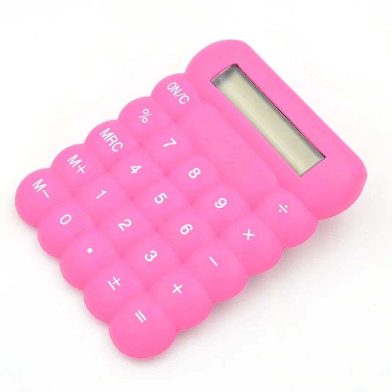 8-digit Rubber calculator wholesale desktop silicone promotion gift calculator student kids office