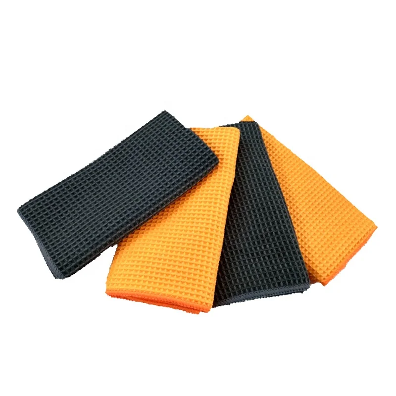 wholesale microfiber dish towels kitchen drying towel microfiber cleaning cloth waffle weave microfiber towel