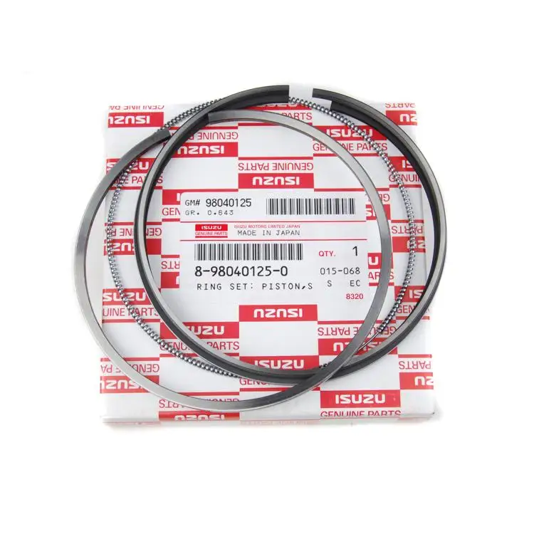 Оригинальные запчасти Isuzu 8-98040125-0 8980401250 NPR 4HK1 комплект поршневых колец