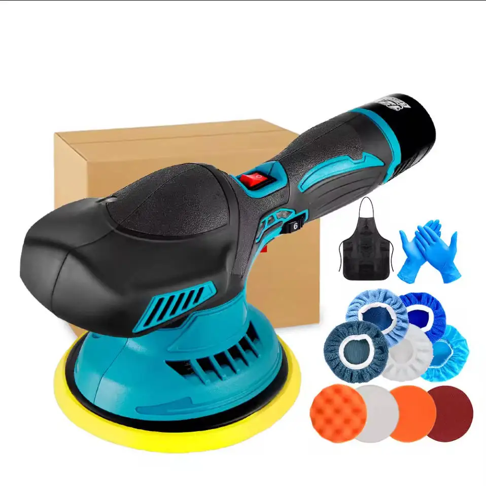 Pex Cordless Mini Polisher 6Gears Car Polishing Machine 12V Electric Cars Polish Machines Adjustment Speed