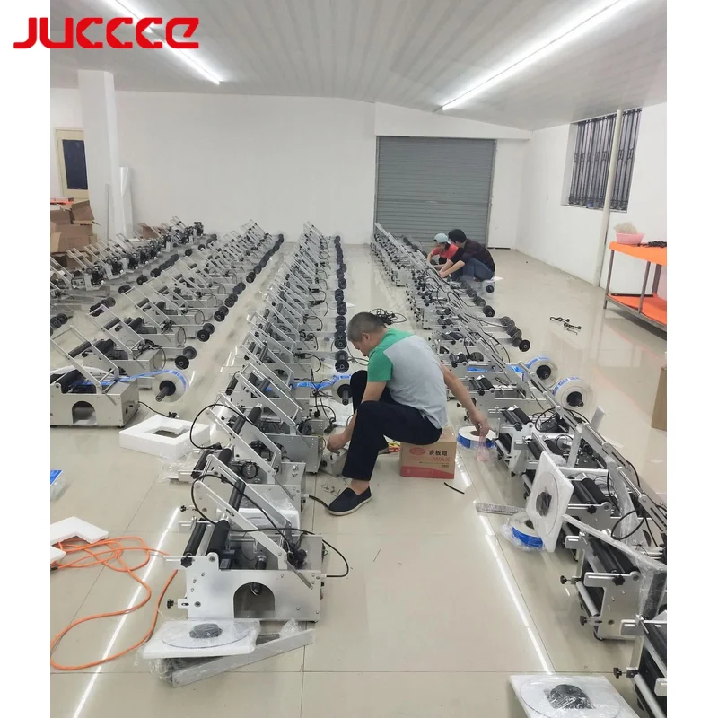 JUCCCExHOYOCODE Semi Automatic Glass Bottle Manual Labeling Machine/labeling Machine For Round Bottles