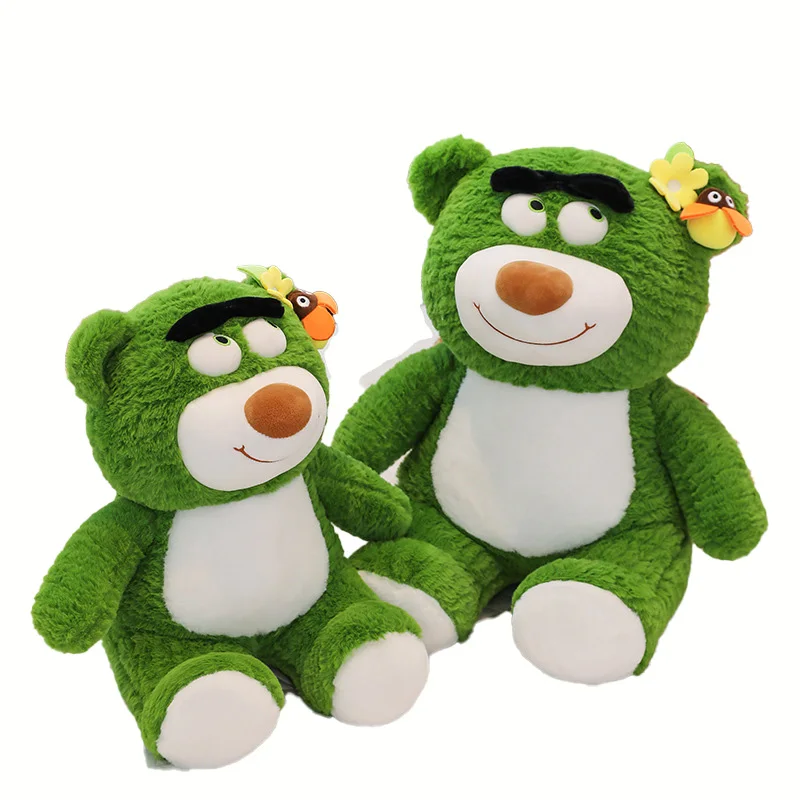 Customized New Creative Cute Green Firefly Sitting Teddy Bear Toy Doll