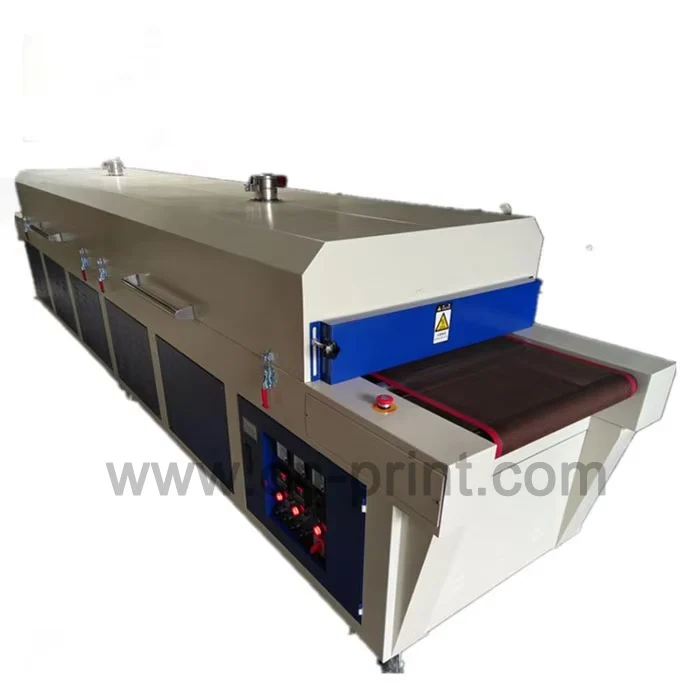 LC Brand Infrared Ray Tunnel Conveyor Dryer Drying Tunnel Belt Dryer Machine For Screen Printing