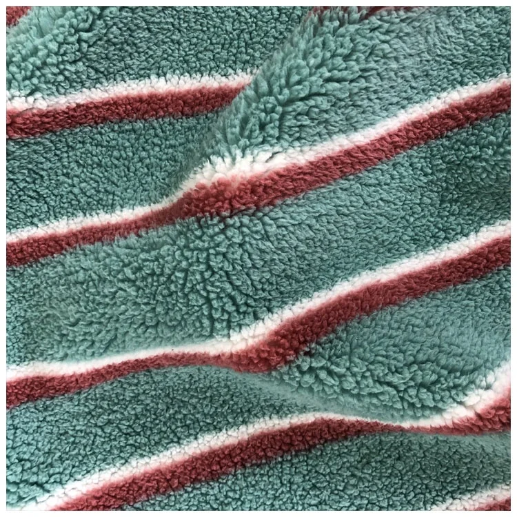  100% polyester faux fur low pile plush fabric shu velveteen printed custom