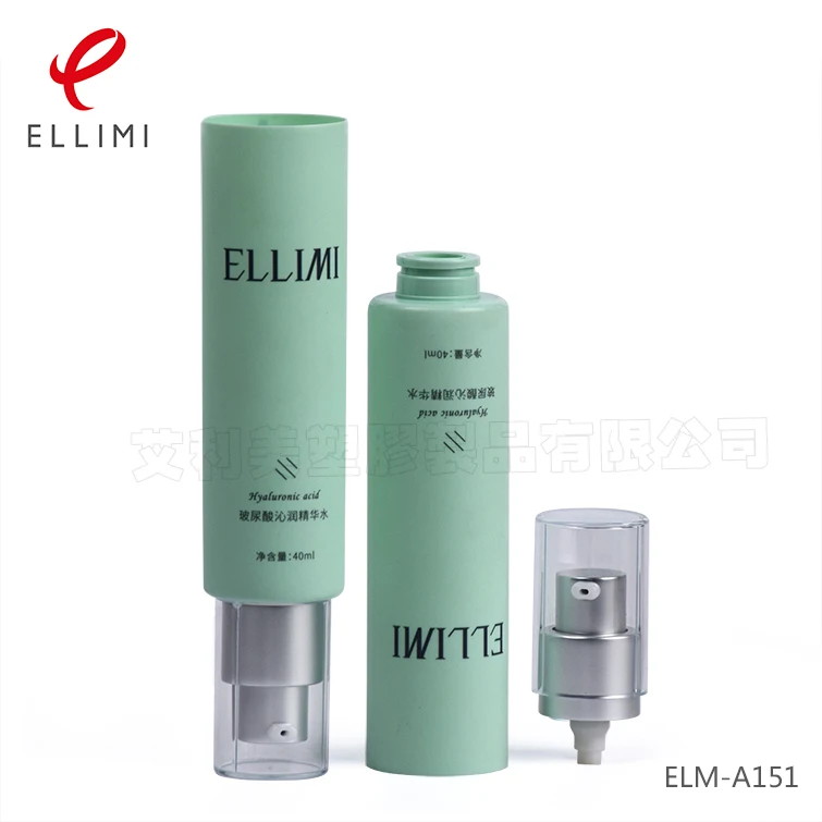 30mm APT Press Pump Tube 30ml to 80ml Cosmetic Packaging for Serum Lotion Isolation Cream Eco-Friendly Aluminum Oxidized