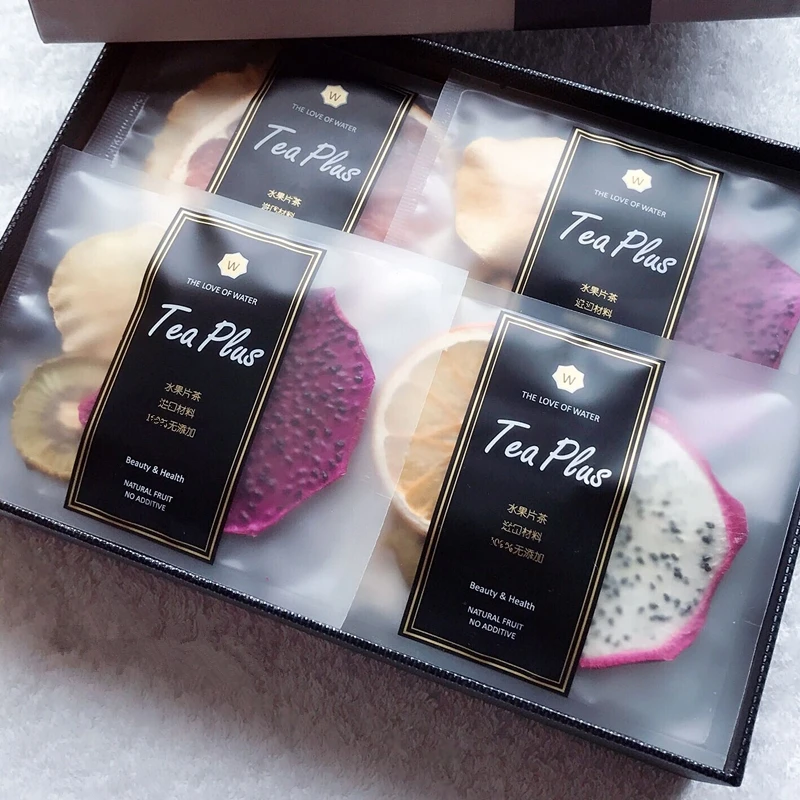 Натуральные сухие фрукты ручной работы, подарочные пакеты, смешанные сухофруктовые ломтики со вкусом Детокс-чая