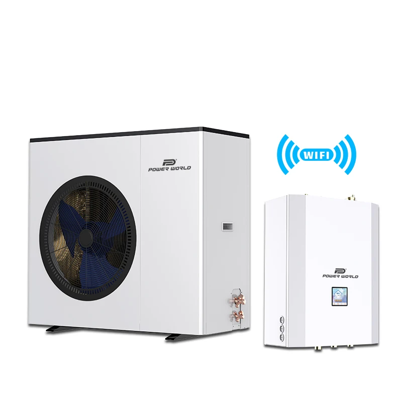 Erp A+++ Low temperature  r32 new heat pump control board full color cop 5 air to water heat pump 5kw 30 kw