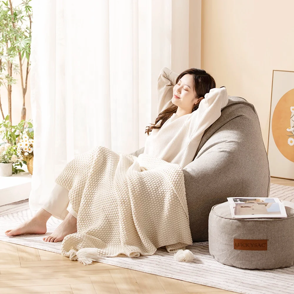 Hot Sales Giant Pear Teardrop Indoor and Outdoor Bean Bag Sofa Chair Cheap Chairs Bulk Beanbag Sofas Cover