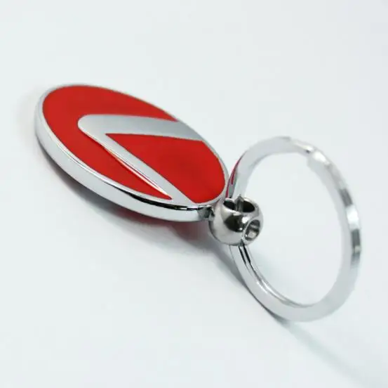 High Quality Branded Car Logo  Metal Spinning Keychain