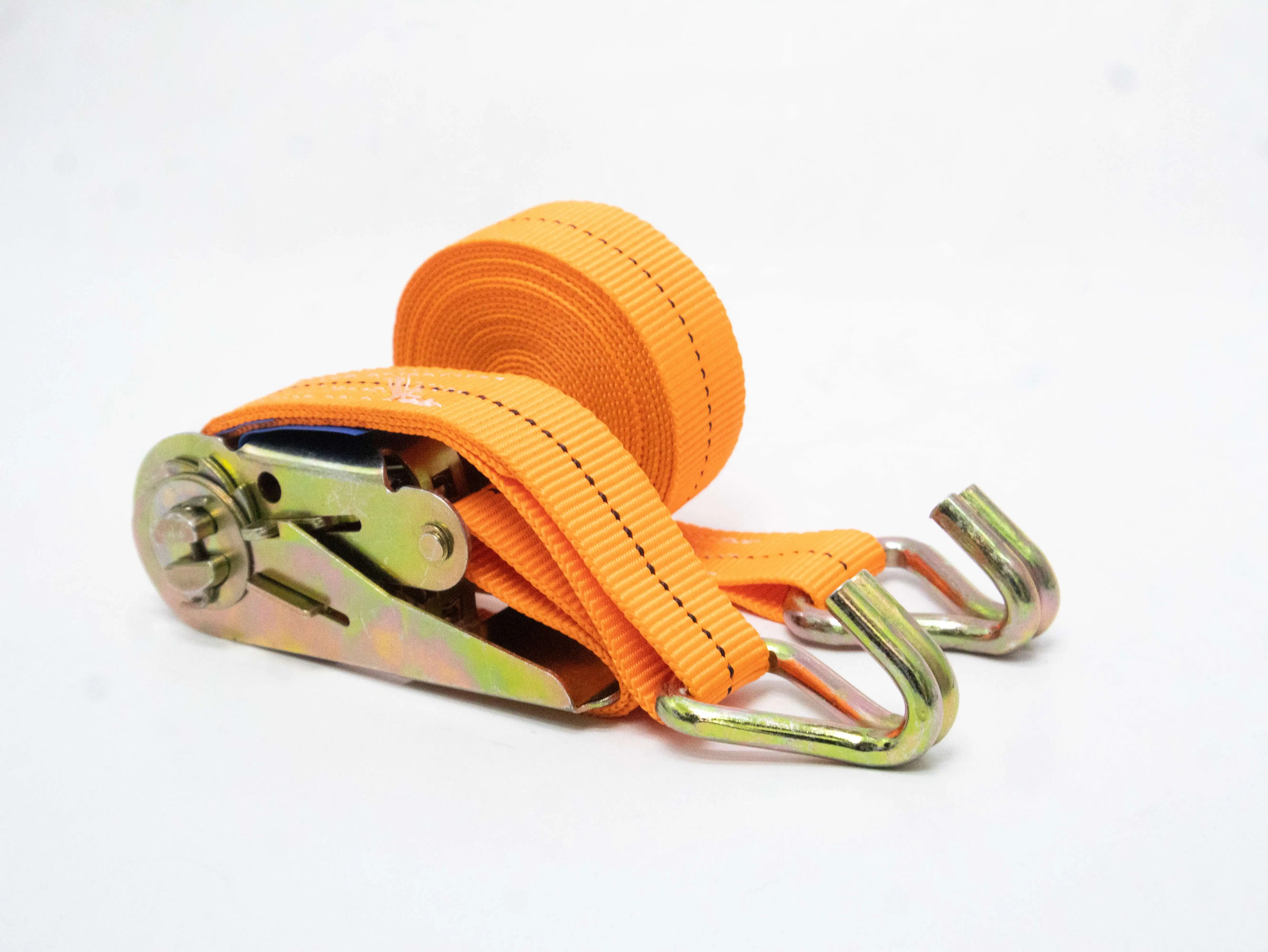 Custom Heavy Duty 3M Polyester Ratchet Tie down Straps with J Hook 25mm Size Lashing Strap Secure Nylon Steel Belt for Tie-Downs