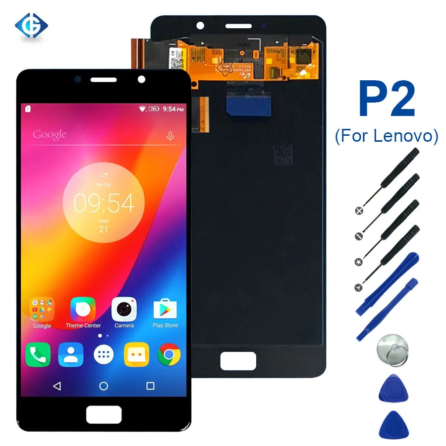 for Lenovo P2 LCD Screen with Touch Assembly Display for Lenovo P2 Touch for Lenovo P2 Screen