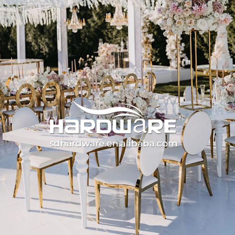 Serpentine Tables Semi-circle Shape Wedding Mirrored Dining Banquet Table