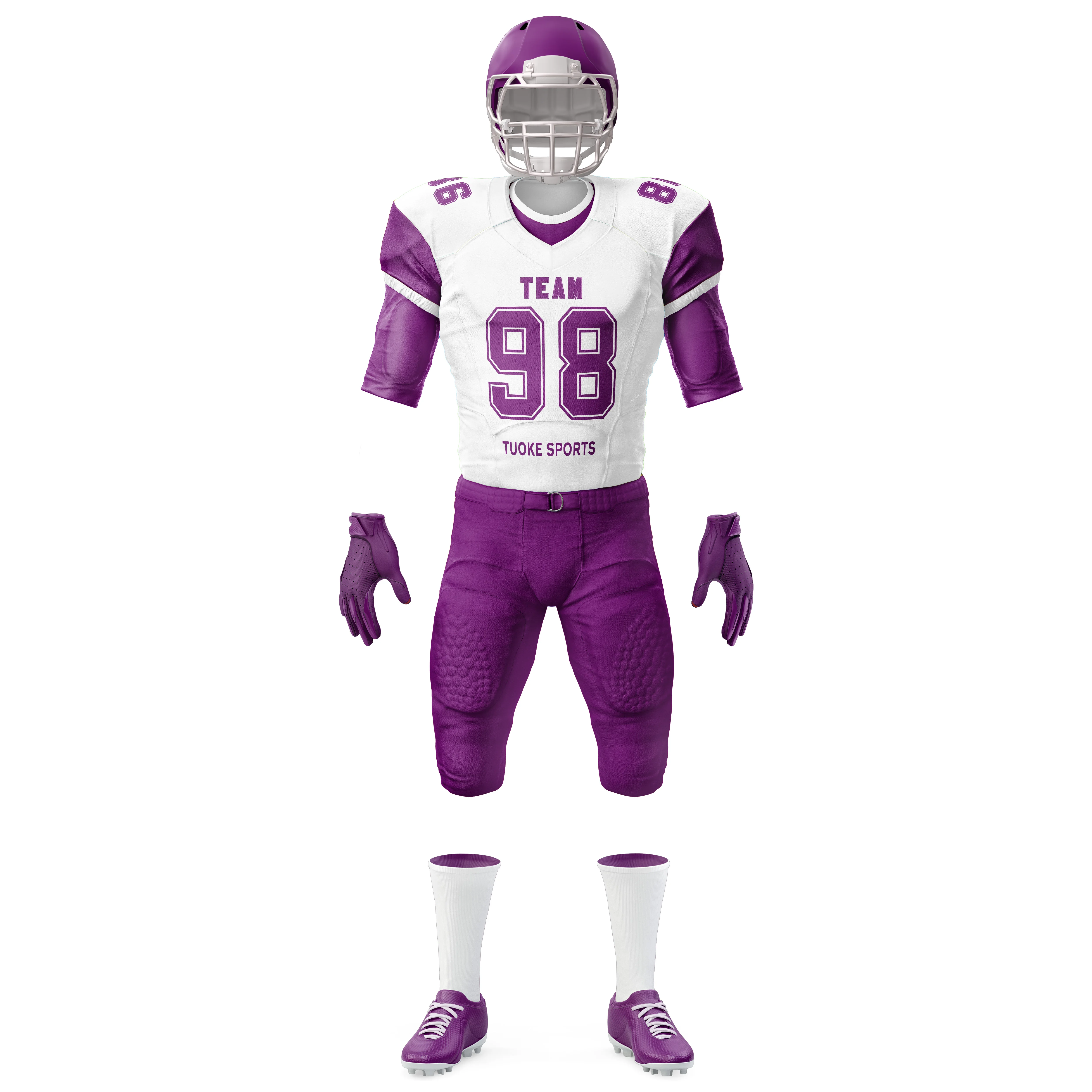 2022 New Arrival Custom Made American Football Jerseys With Tackle Twill Player Name And Number Youth American Football Uniforms