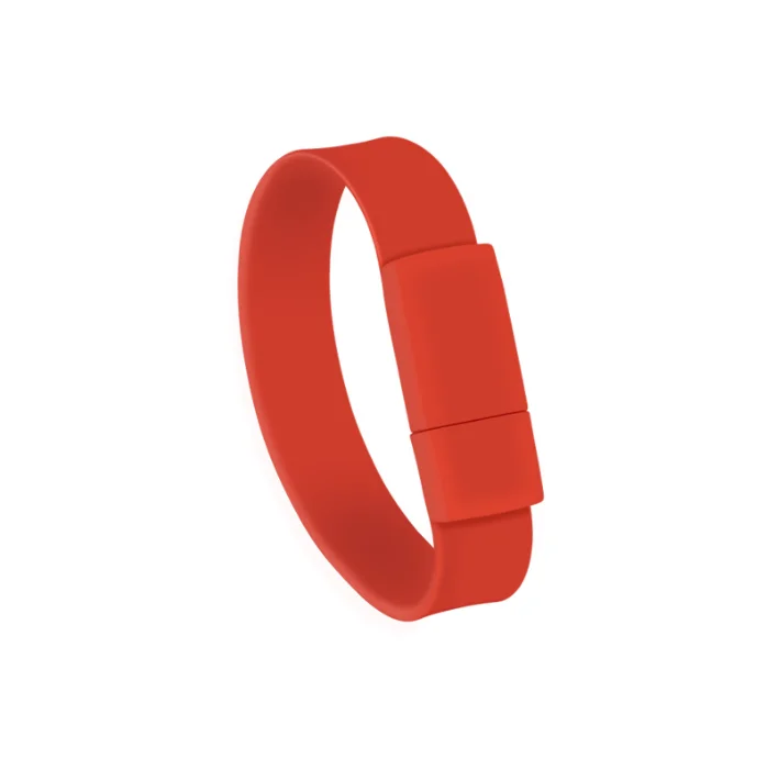 Custom Logo Wristband Silicone USB Flash Drive Promotional Advertising Bracelet Silicone USB Flash Drive